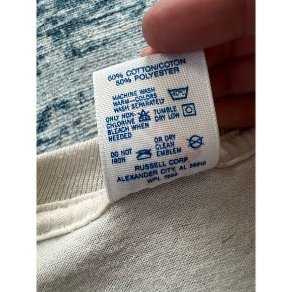 Vintage 90s Handmade Irish Shamrock Tee w Ribbon Large - Picture 9 of 11